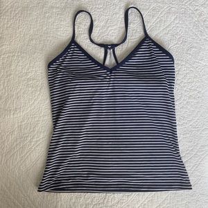 Carve Designed Striped Tankini Top Size Medium